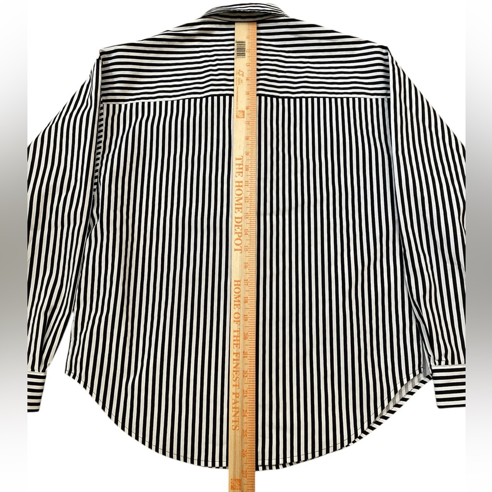 Express Boyfriend Stripped Button Down - image 5